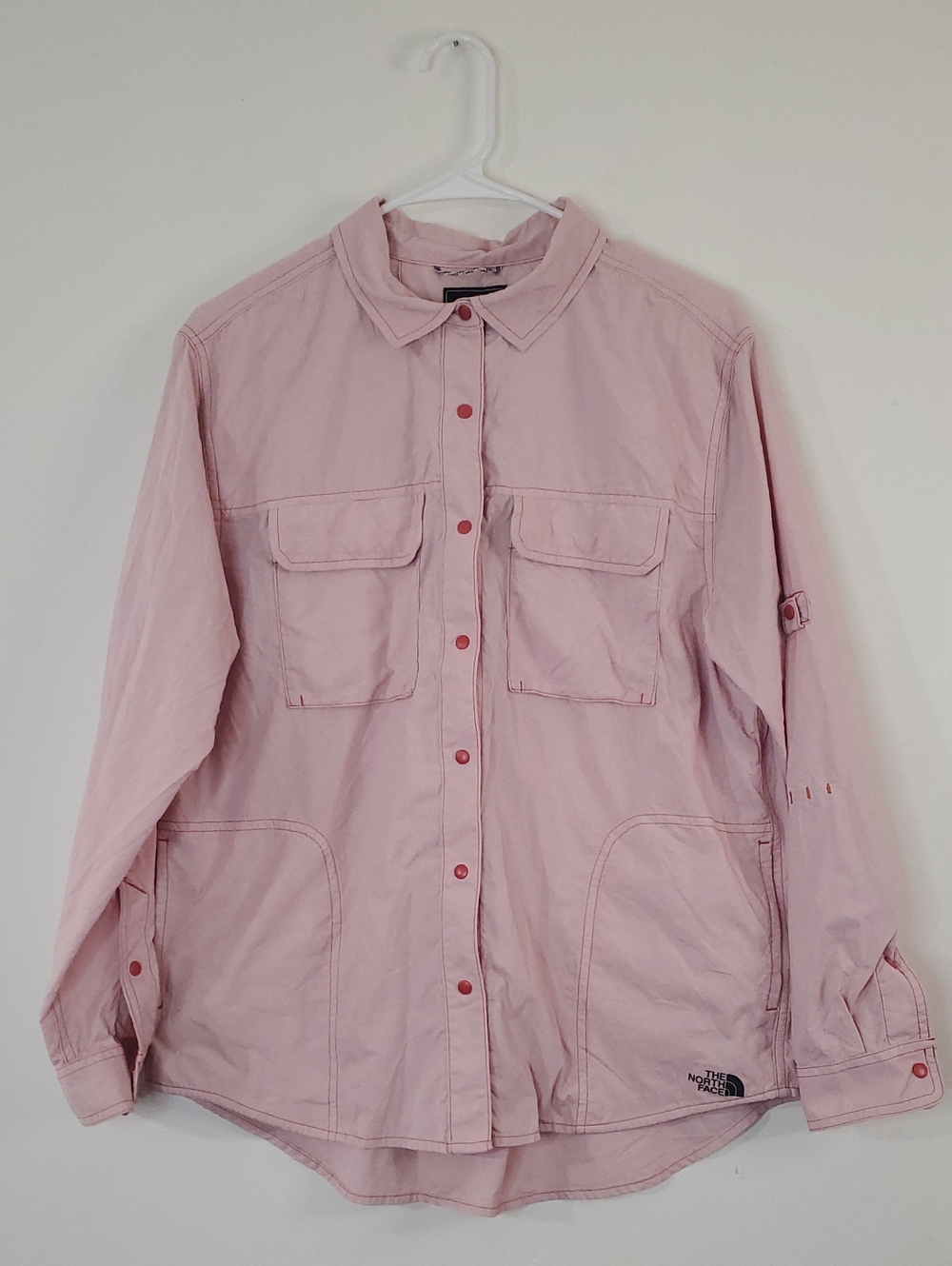 The North Face Women's Nylon Lightweight Outdoors Hiking Button down Top Large